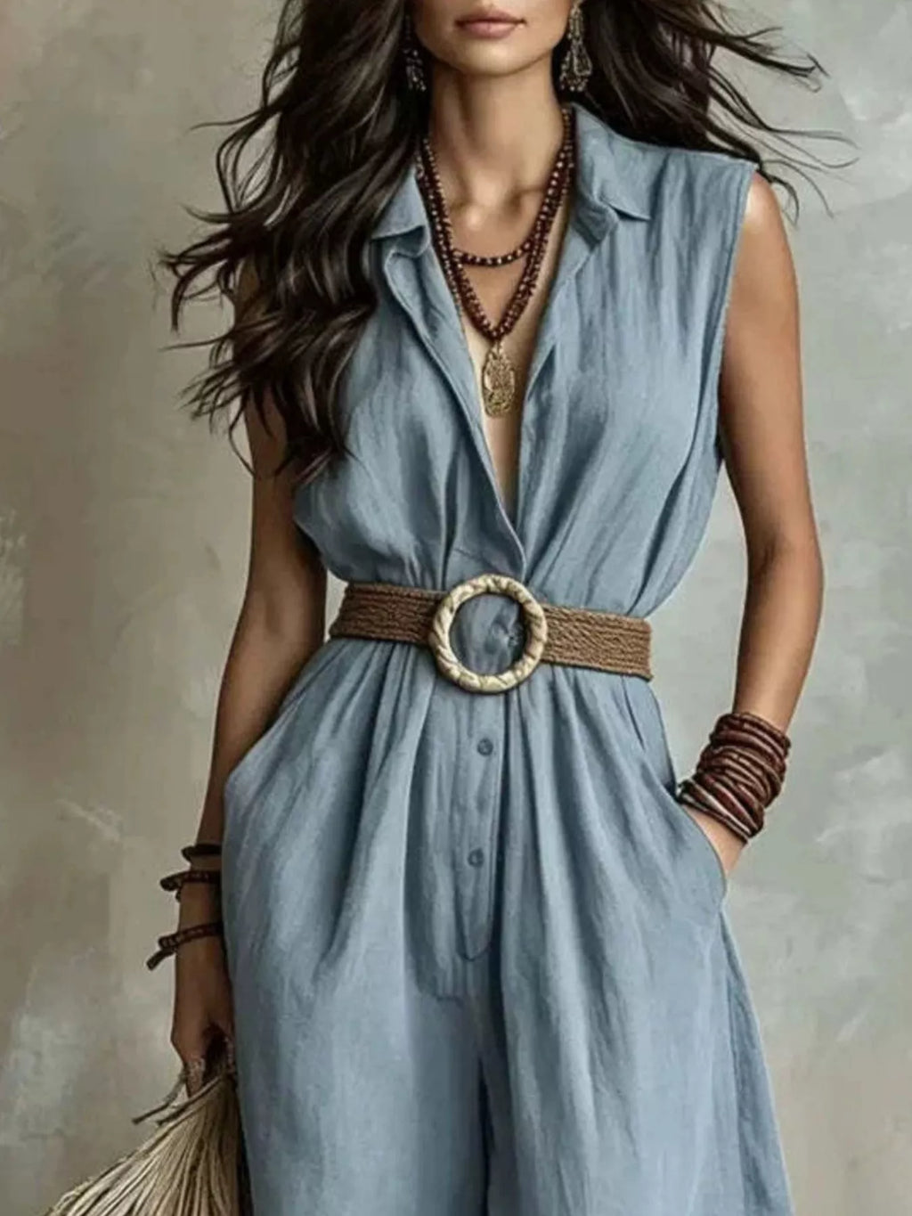 Full Size Sleeveless Wide Leg Jumpsuit Plus (4)