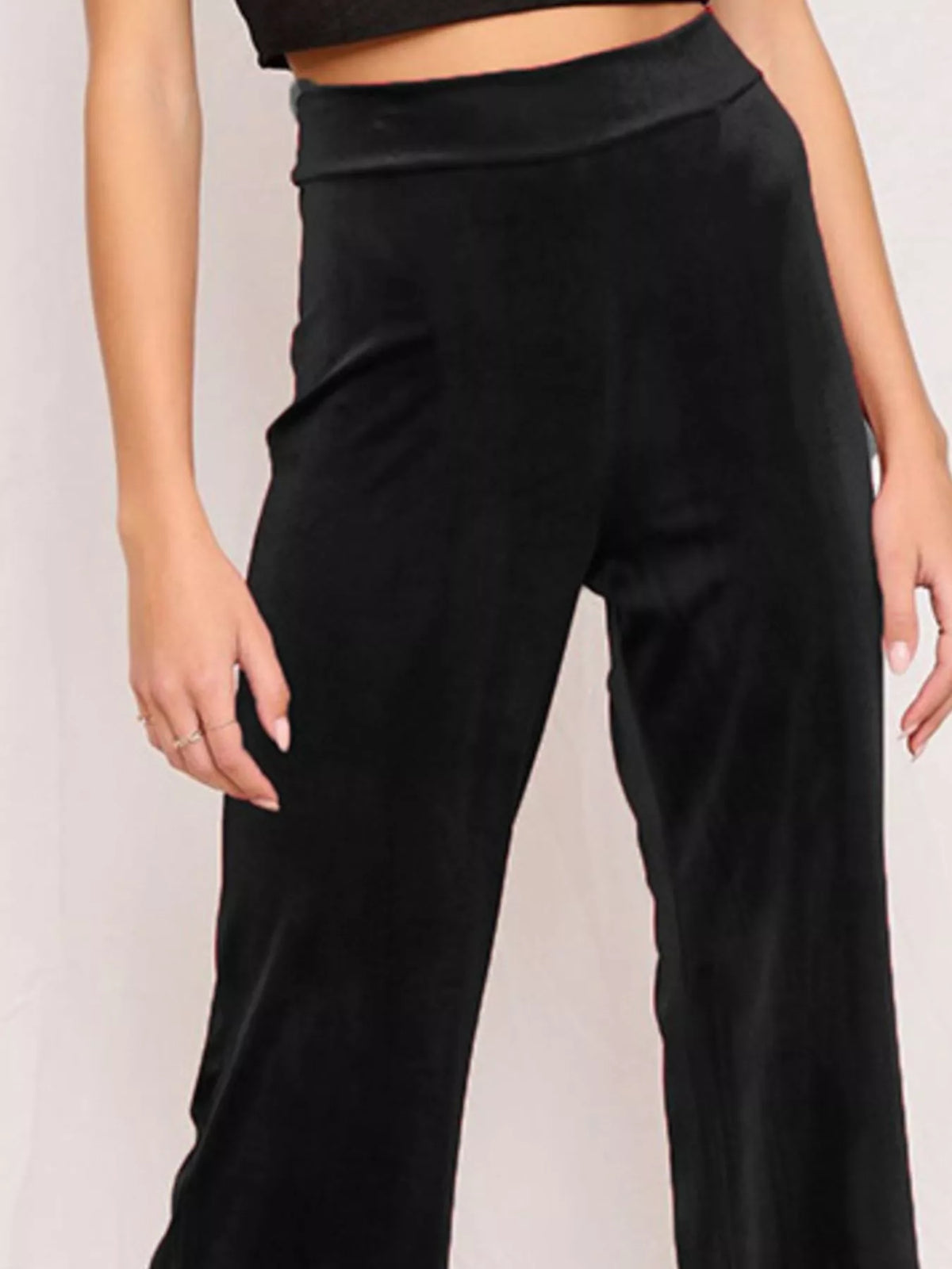 Full Size Velvet Wide Leg Pants Plus (8)