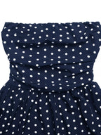 Polka Dot Tube A-line Dress (8)