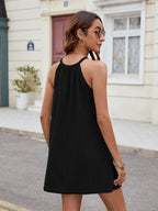 Eyelet Sleeveless Mini Dress (15)