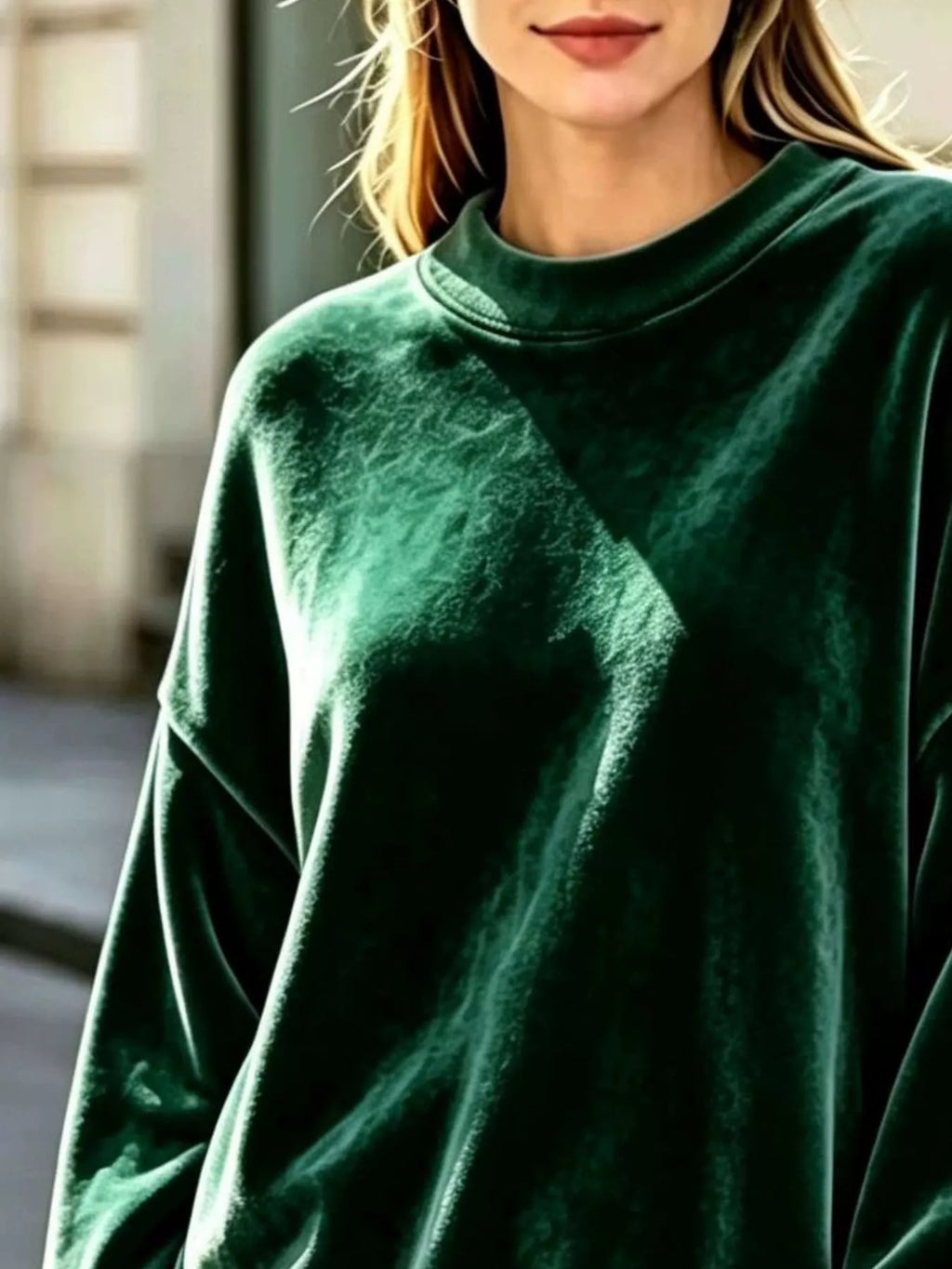 Full Size Crew Neck Dropped Shoulder Sweatshirt Plus (11)