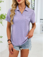 Eyelet Short Sleeve Blouse (20)