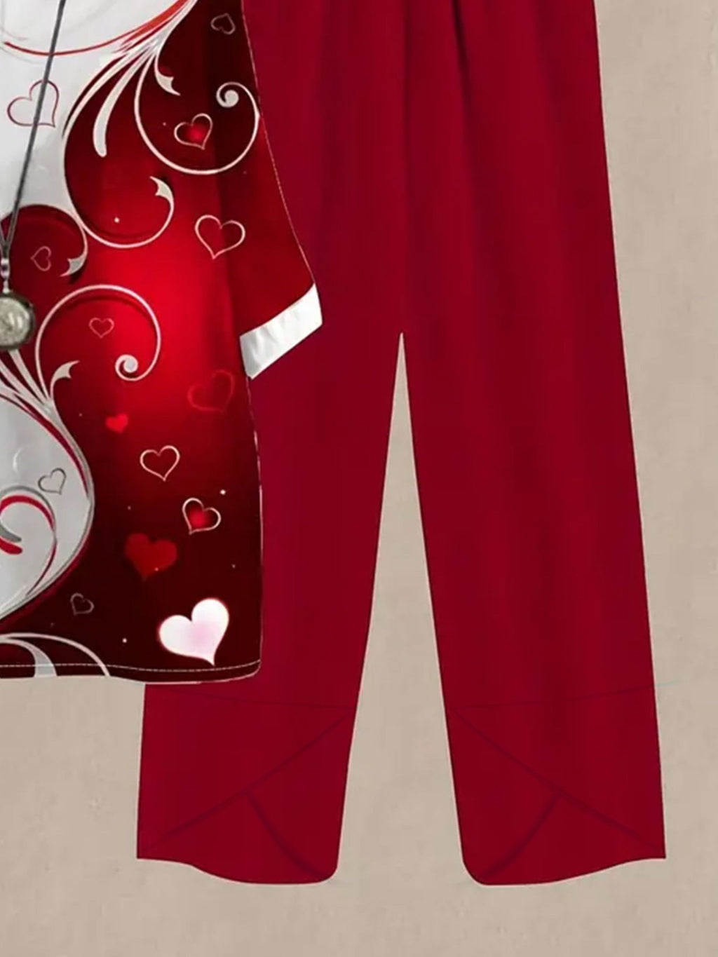 Printed Half Sleeve Top Pants Set (12)