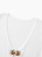 Crochet Knit Long Sleeve Cover-up Dress (10)