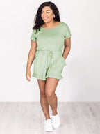 Ruffled Boat Neck Short Sleeve Romper (23)