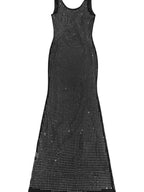 Sleeveless Rhinestone Embellished Bodycon Maxi Dress (6)
