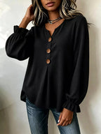 Waffle Knit Long Sleeve Top (9)