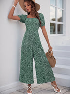 Printed Square Neck Puff Sleeve Jumpsuit (18)