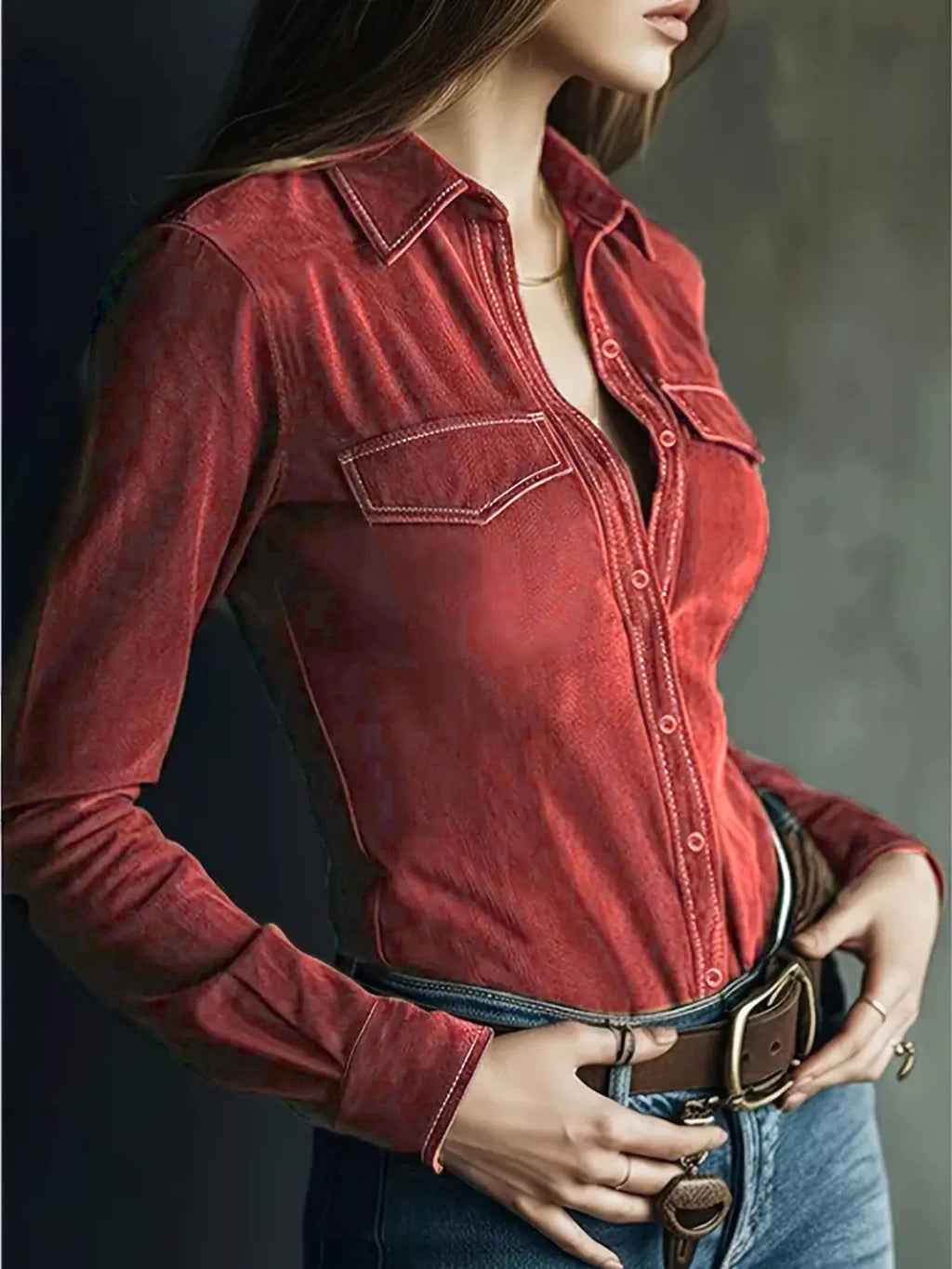 Classic Slim-fit Long Sleeve Shirt (10)