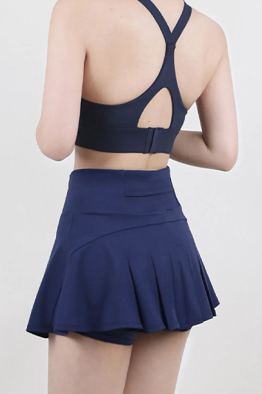 High Waist Pleated Active Skirt (3)