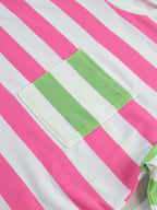 Striped Oversized Short Sleeve T-shirt (9)