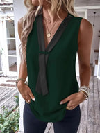 Full Size V-neck Contrast Tank Plus (19)