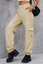 Buttoned High Waist Jeans Pockets (14)