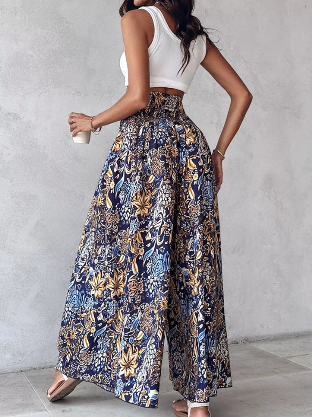 Printed Wide-leg Pants (13)