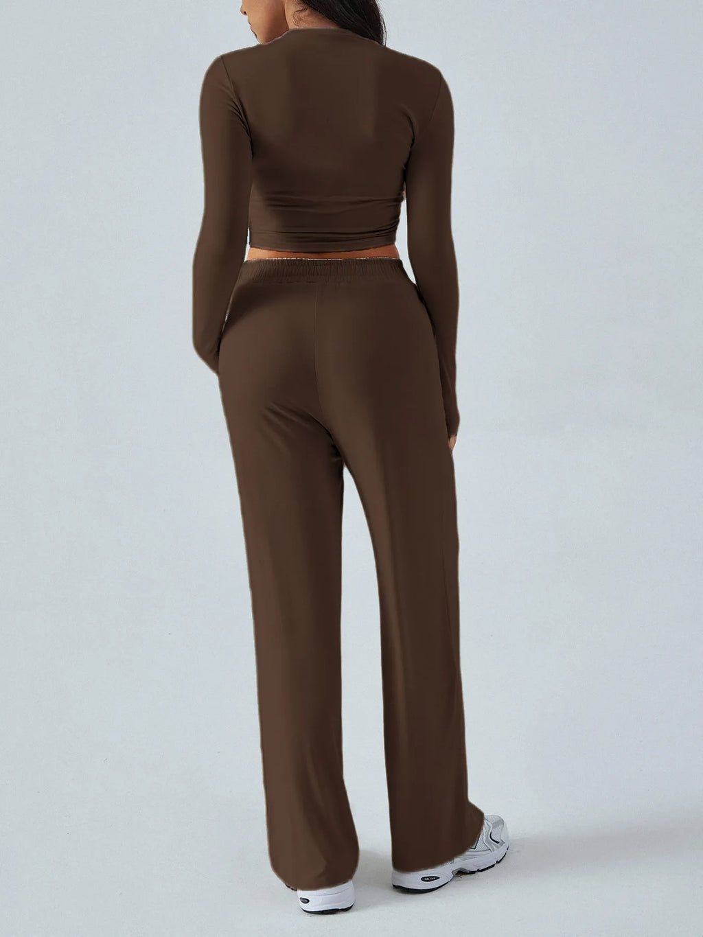 Round Neck Long Sleeve Top Pants Set (12)