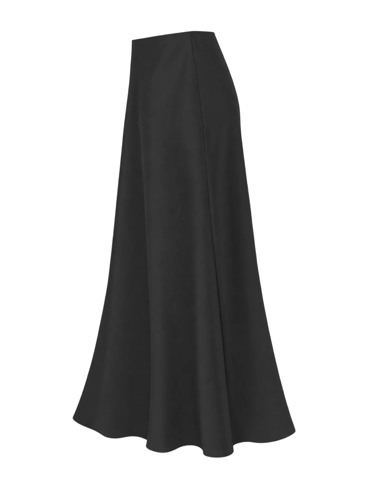 Full Size High-waisted Satin Midi Skirt Plus (2)