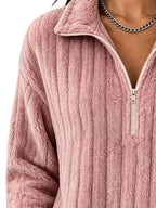 Quarter-zip Dropped Shoulder Sweatshirt (9)