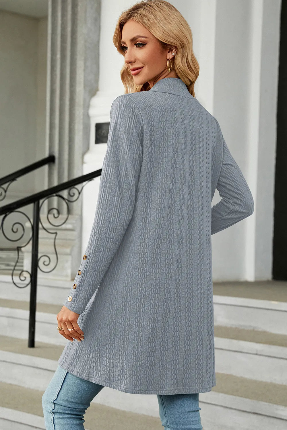 Open Front Long Sleeve Cardigan (14)