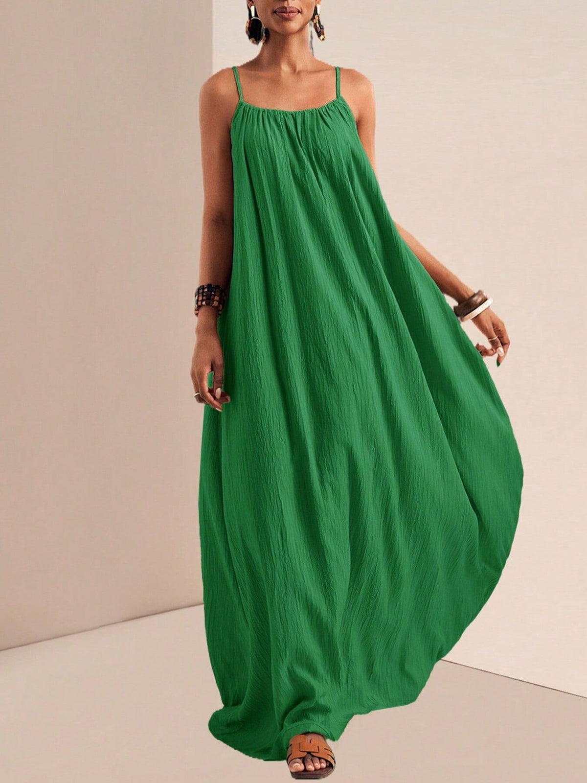 Spaghetti Strap Flowy Maxi Dress (21)