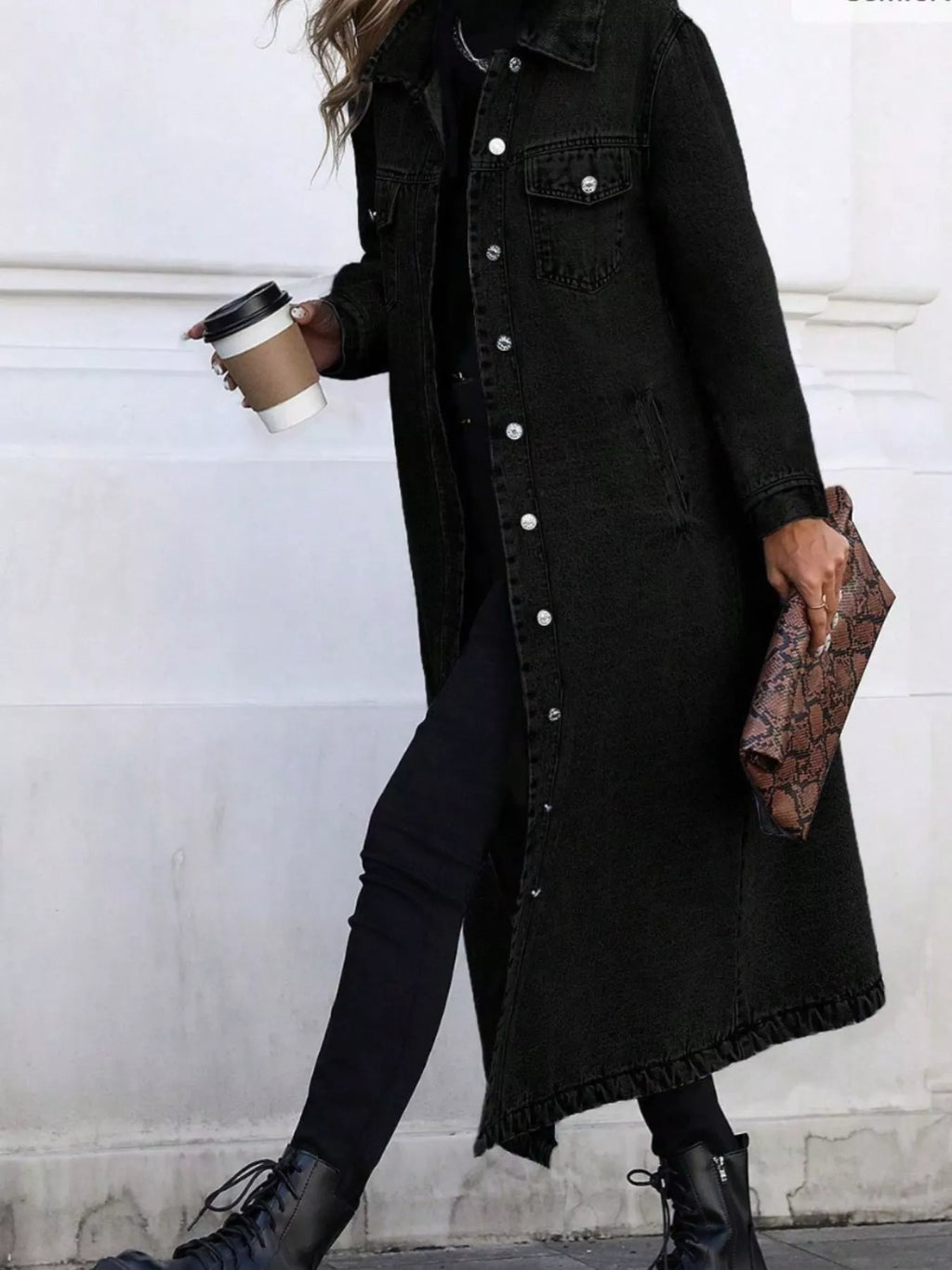 Longline Button-front Denim Jacket (12)
