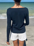 Striped Long Sleeve Henley T-shirt (24)