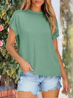 Round Neck Short Sleeve T-shirt (14)