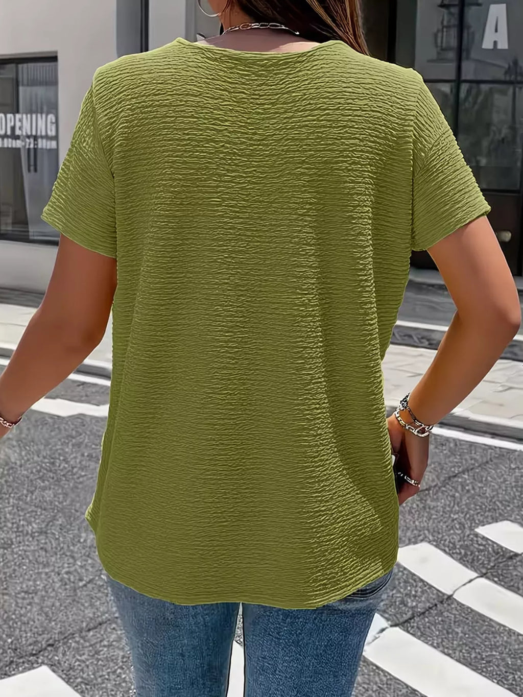 Textured Short Sleeve Top (18)