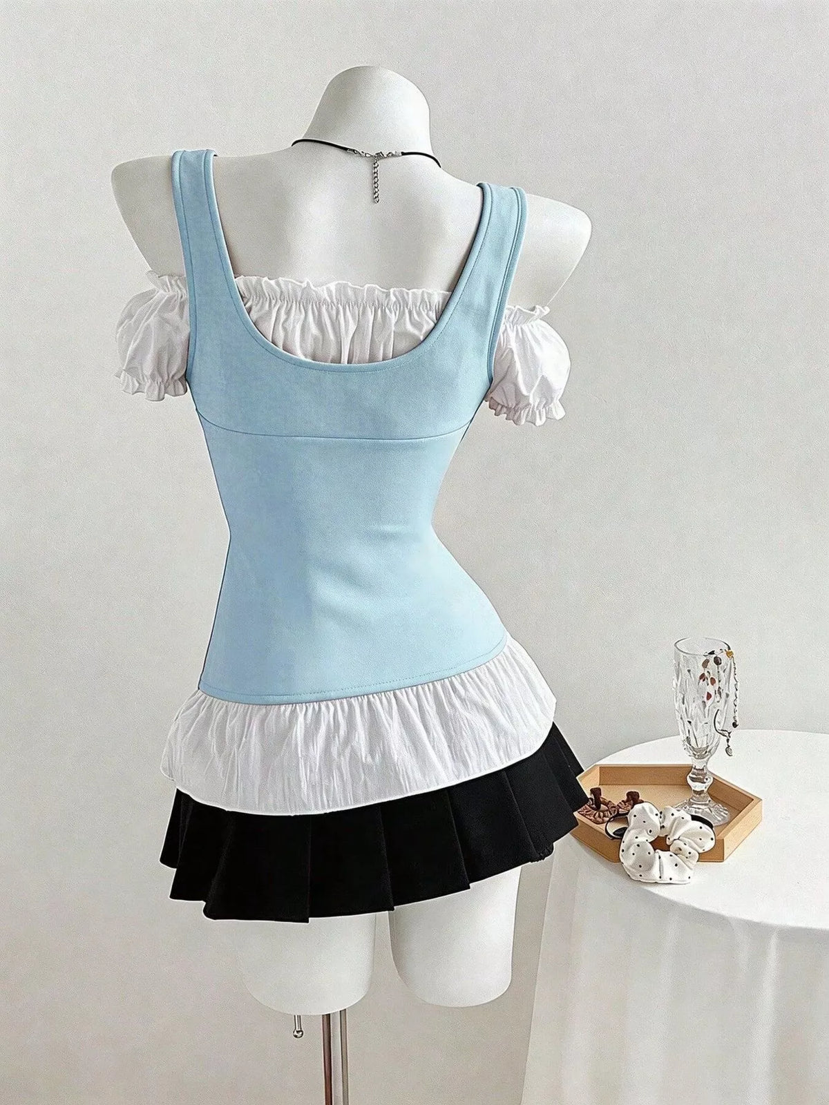 Cold Shoulder Ruched Top (19)