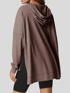 High-low Hoodie Kangaroo Pocket (9)