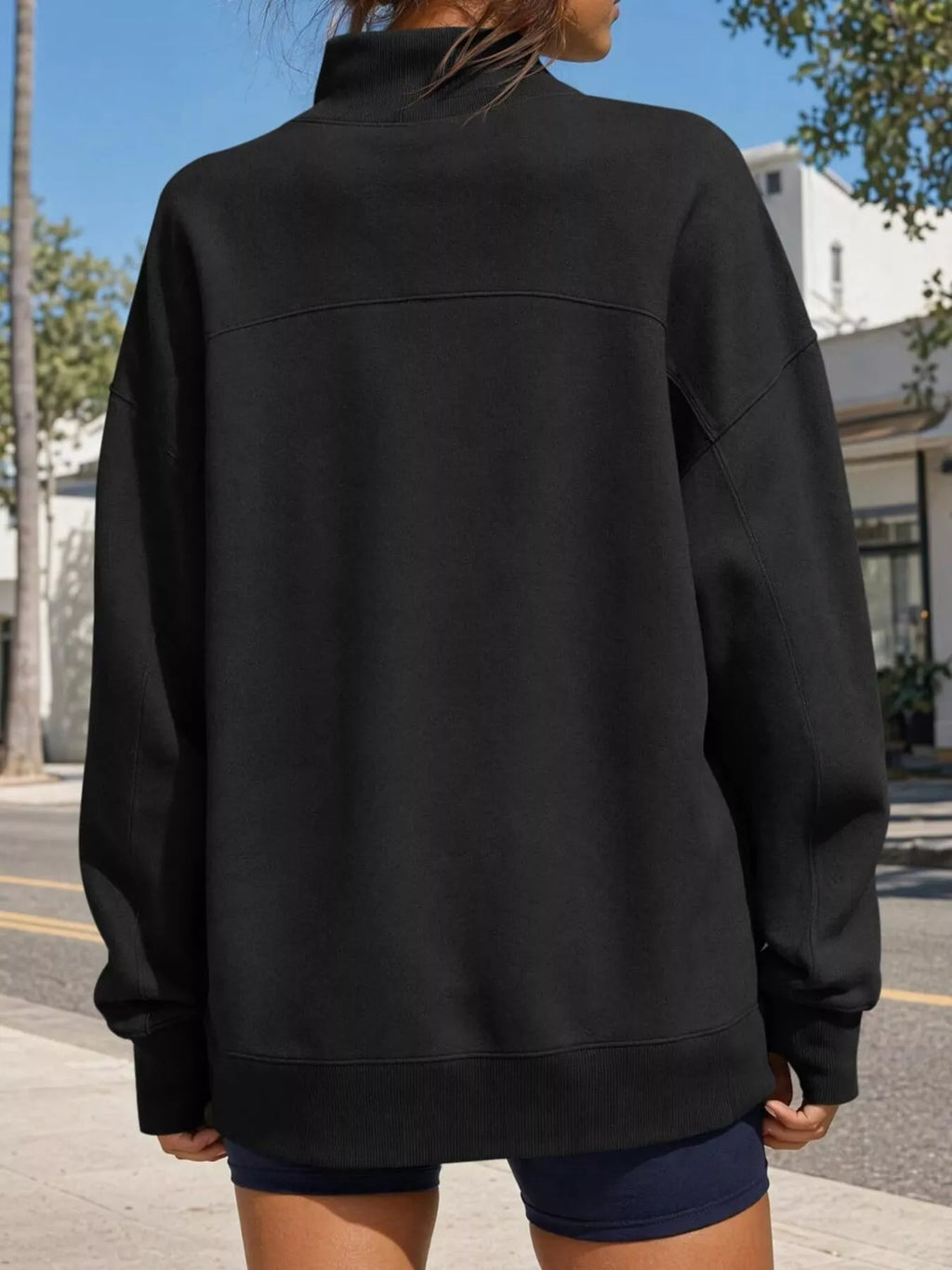 Mock Neck Oversized Sweatshirt (9)