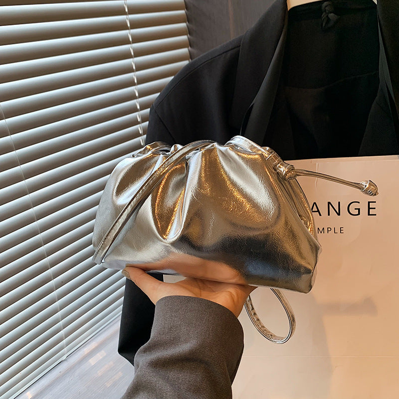 Advanced Texture Silver Dumpling Bag Shoulder photo 5