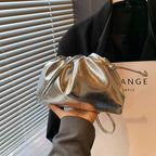 Advanced Texture Silver Dumpling Bag Shoulder photo 5