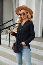 Long Sleeve Hooded Blouse (20)