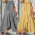 Plaid Mermaid Ruffled Skirt photo 5