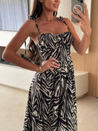 Striped Tie-shoulder Midi Dress (12)