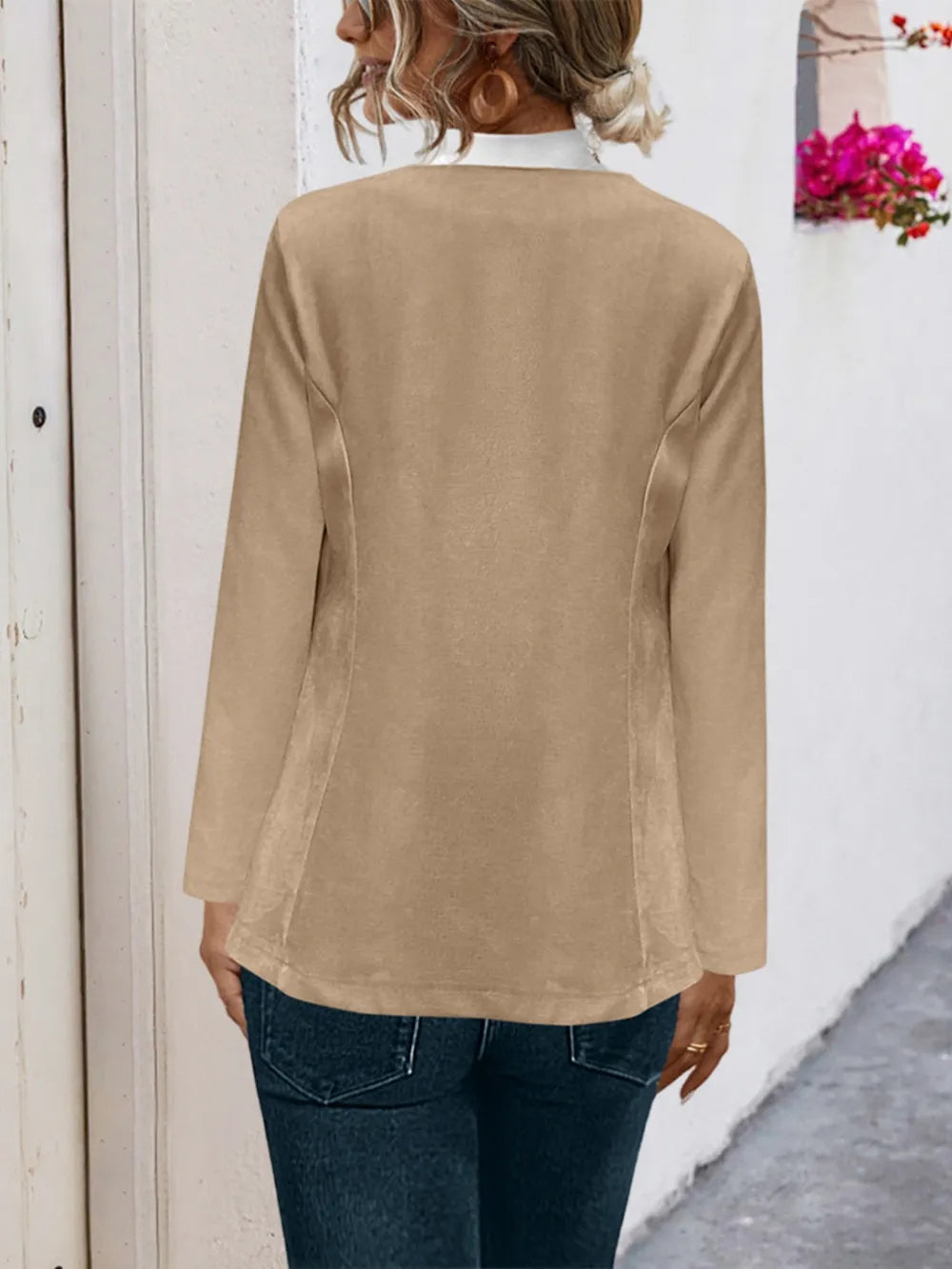 Open Front Long Sleeve Cardigan (2)