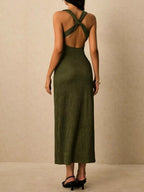 Sleeveless Ribbed Knit Midi Dress (27)
