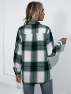 Plaid Button Up Flannel Shirt (9)