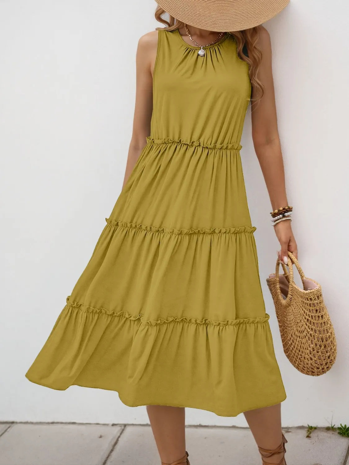 Frill Tiered Midi Dress (15)