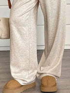 High-waisted Wide-leg Pants Drawstring (12)