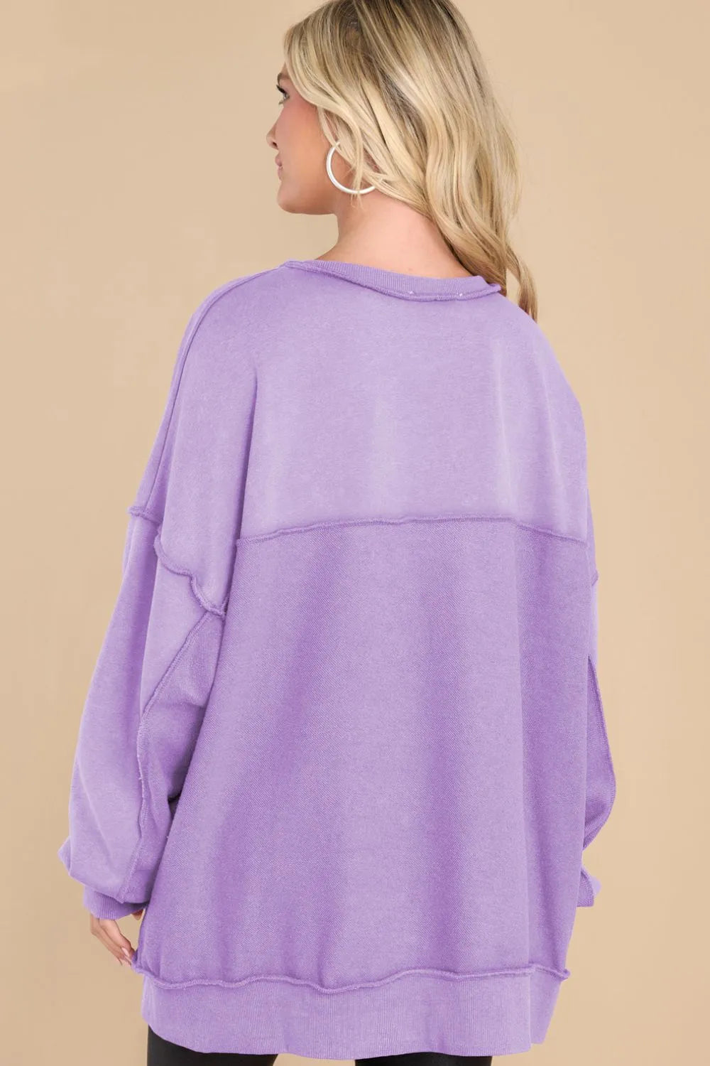 Exposed Seam Long Sleeve Sweatshirt (3)