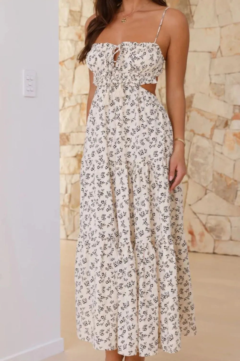Cutout Printed Sleeveless Midi Cami Dress (21)