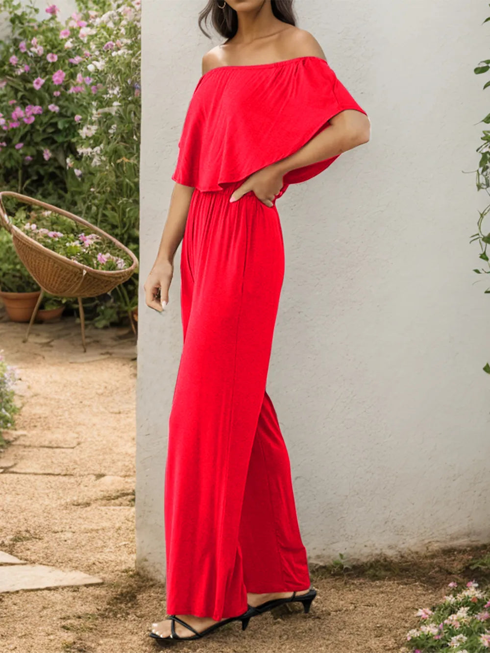 Off-shoulder Wide Leg Jumpsuit (8)