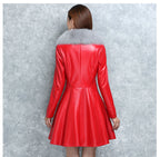 Faux Fox Fur Collar Coat photo 3