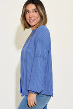 Full Size Ribbed Round Neck Long Sleeve T-shirt (27)