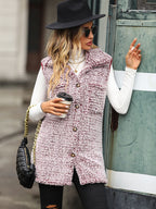 Full Size Button Down Collared Neck Vest (4)