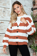 Striped Button Up Long Sleeve Sweater (7)