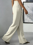High-waisted Pleated Wide-leg Pants (4)