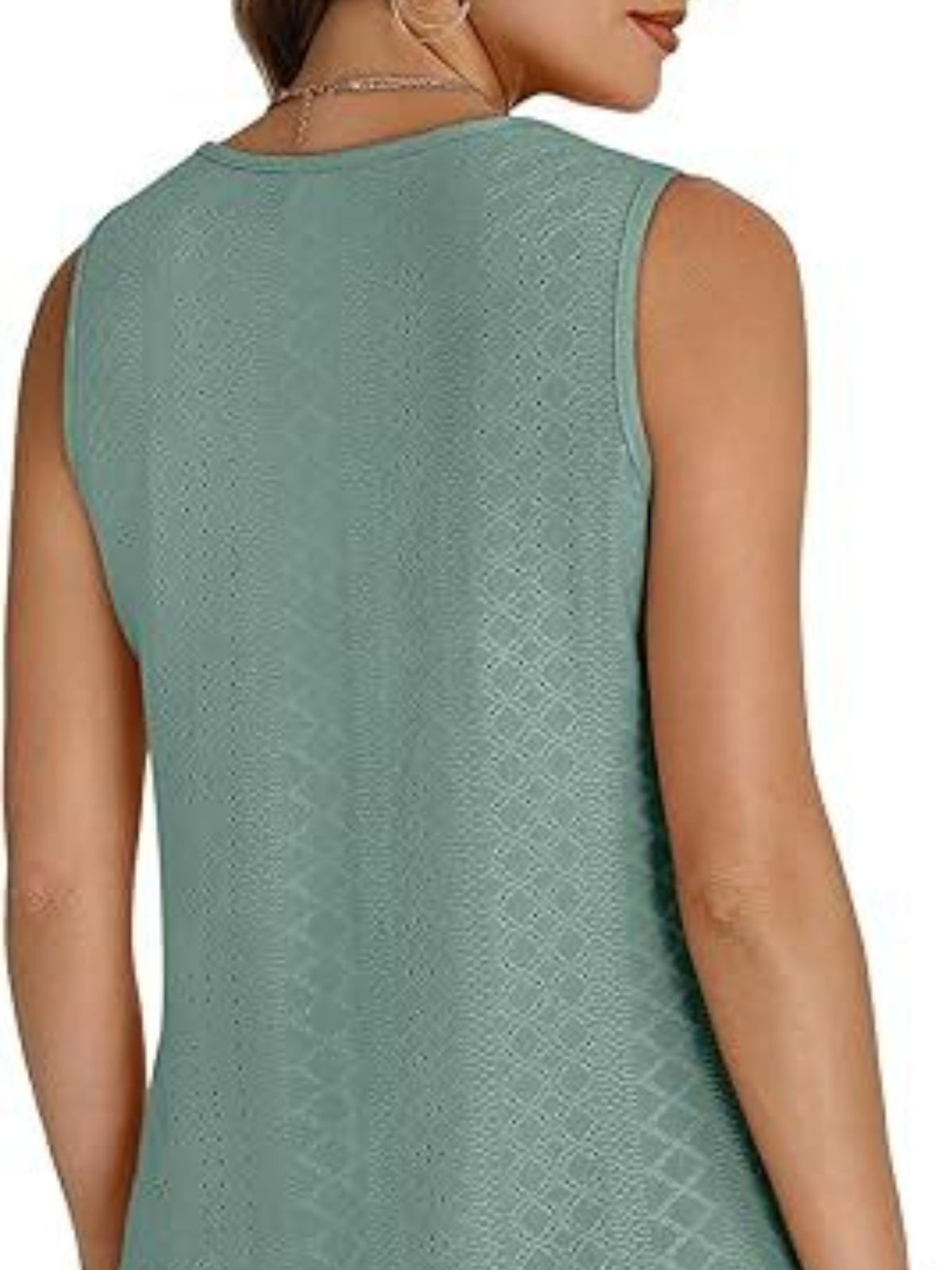 Eyelet V-neck Tank (10)