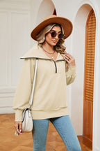 Half-zip Collared Sweatshirt (23)